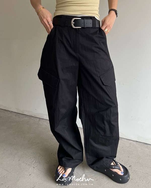 (限量商品)無聲縮口工作褲